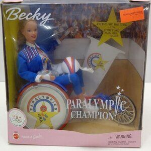 1999 Paralympic Barbie and Wheelchair "NEW"